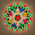 PREORDER Festive Flower Tala Capiz Parol (F7)