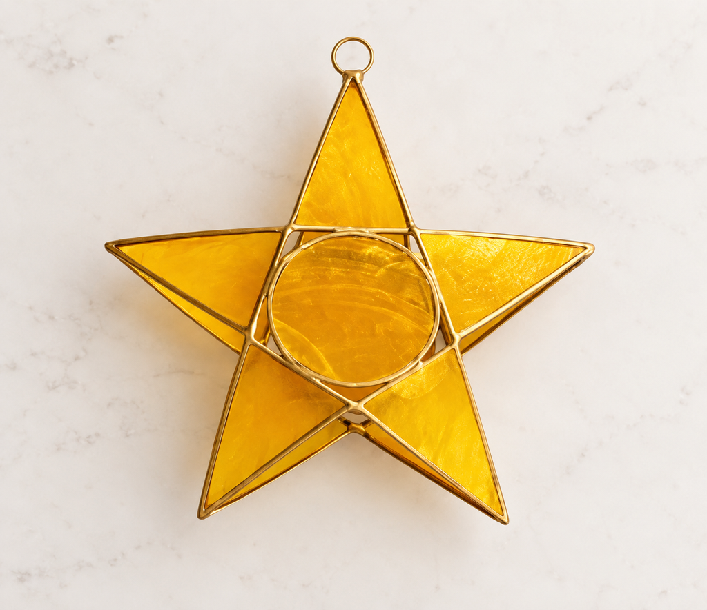 Capiz Star Ornaments (Individual or Set)