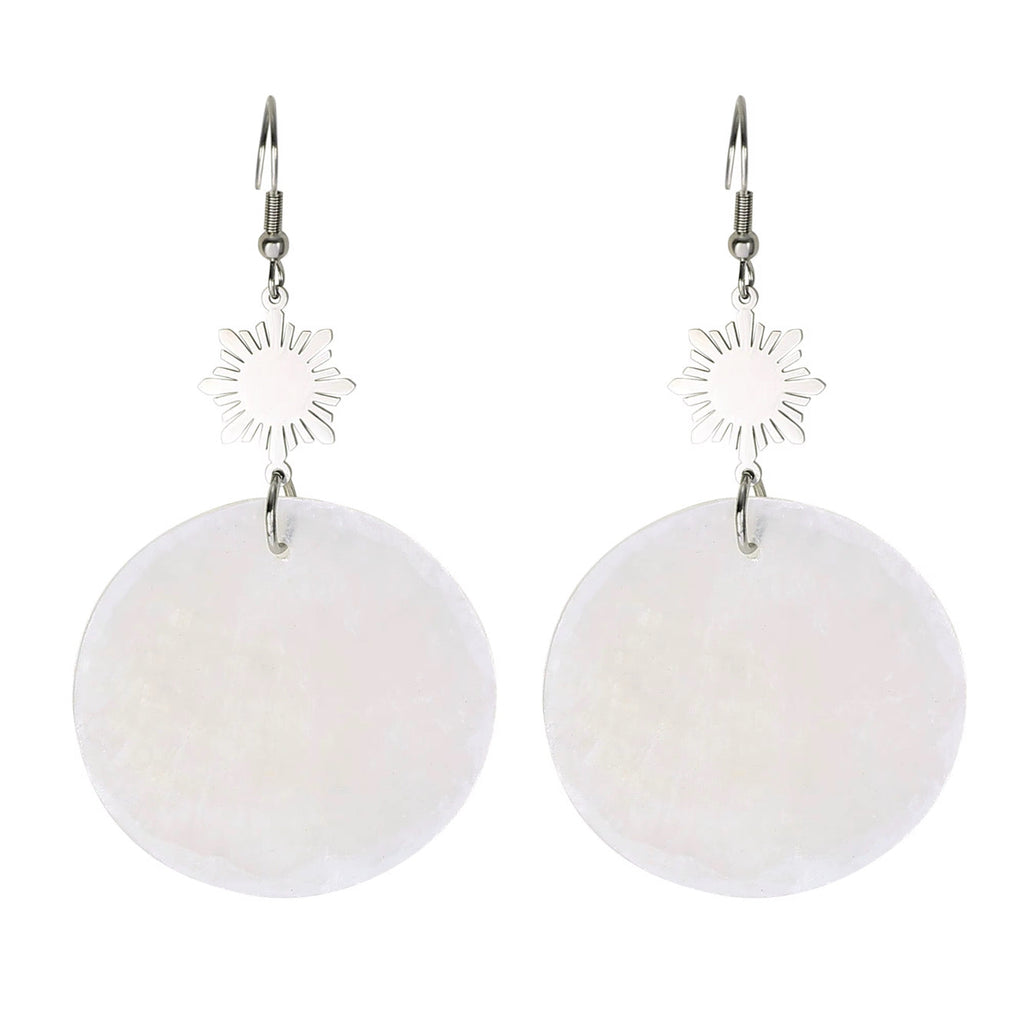 Philippine Sun Statement Capiz Shell Earrigs