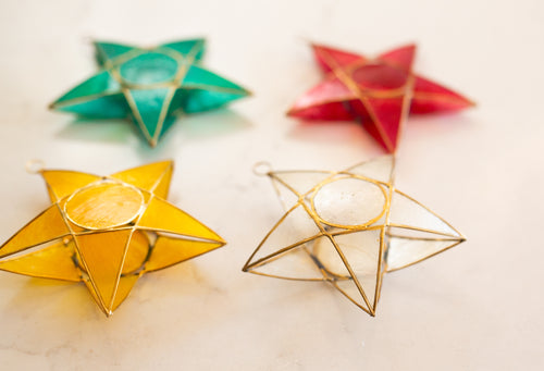 Capiz Star Ornaments (Individual or Set)