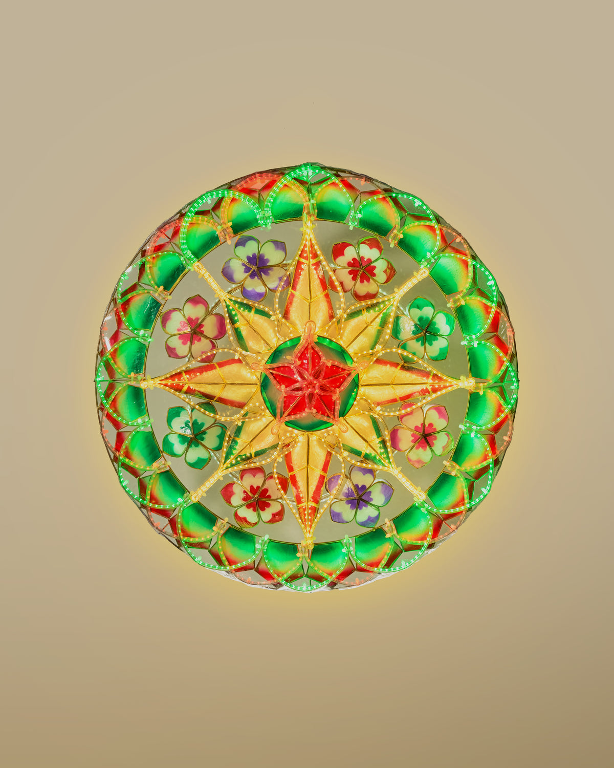 PREORDER Festive Flower Tala Capiz Parol (F7)
