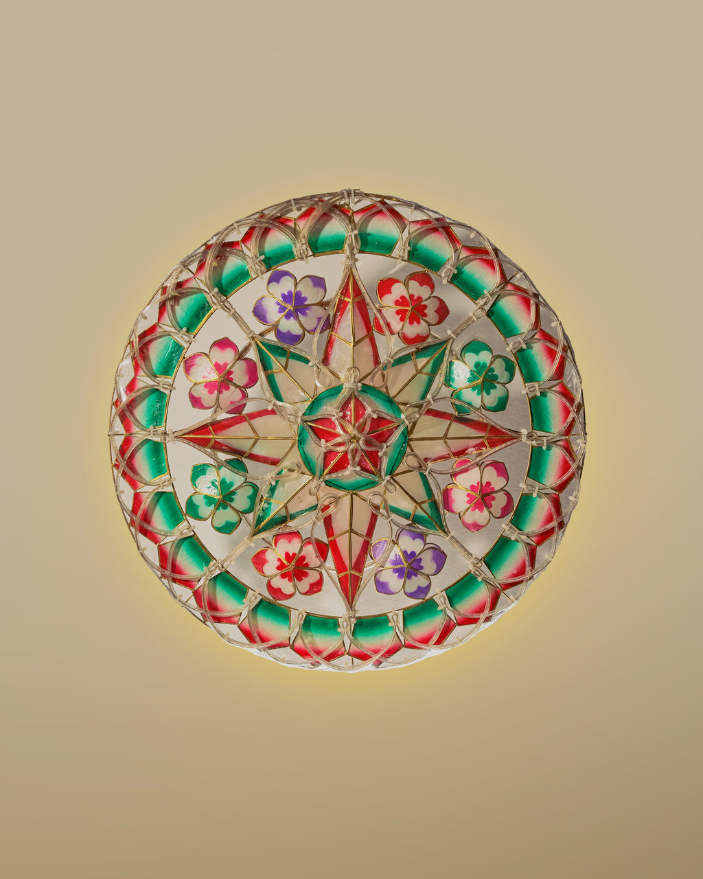 PREORDER Festive Flower Tala Capiz Parol (F7)