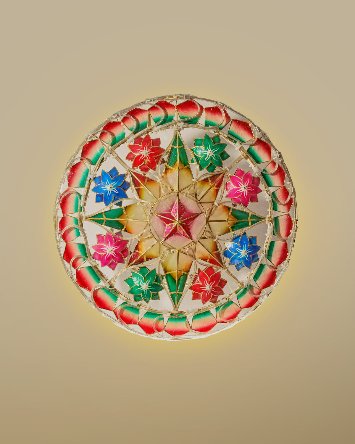 PREORDER Rainbow Tala Capiz Parol (ST52)